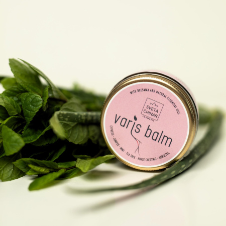 Ароматерапевтический бальзам против варикоза и геморроя